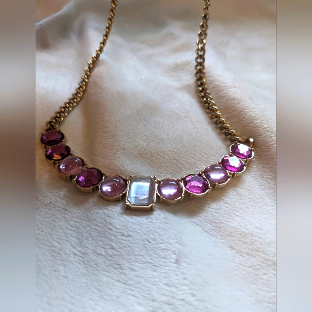 Pink Gem Necklace